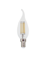 LED FILAMENT E14 C35 WITH TIP 4W 2700K 230V AC 480LM RA80 ACA FLAM4WWTIP