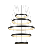 ΚΡΕΜΑΣΤΟ Φ/Σ LED 80W 6400LM CCT IP20 ΜΑΥΡΟ ΜΕΤΑΛΛΙΚΟ + ΑΚΡΥΛΙΚΟ ACA HM23LEDP5BKCCT