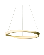 ΚΡΕΜΑΣΤΟ Φ/Σ LED 32W 2500LM CCT IP20 ΧΡΥΣΟ ΜΕΤΑΛΛΙΚΟ + ΑΚΡΥΛΙΚΟ  ACA HM24LEDP60GDCCT