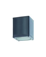 GU10  SQUARE CEILING LUMINAIRE 230V AC DARK GREY IP65 GU10 MAX.35W ACA LG2401GU10G