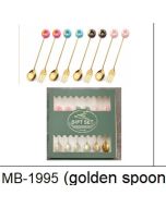 Σετ 6 Κουταλάκια Ανοξείδωτα Χρυσαφί Etoile MB-1995