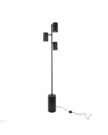 ΔΑΠΕΔΟΥ ΜΑΥΡΟ ΜΕΤΑΛΛΟ D15*H165cm 3ΧΕ27 KENNETH ACA MF240573