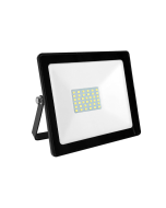 BLACK LED SMD FLOOD LUMINAIRE IP66 30W 3000K 2400Lm 230V RA80 ACA Q3030