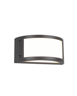 Kendal Στεγανή Επιτοίχια Πλαφονιέρα Εξωτερικού Χώρου με Ενσωματωμένο LED σε Μαύρο Χρώμα R22151142 Trio Lighting R22151142