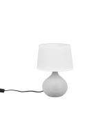 Πορτατίφ 20xH29cm 1xE14 Λευκό Καπέλο Βάση Μπεζ Cappuccino Trio Lighting Martin R50371025