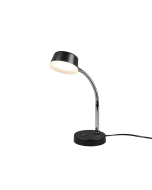 kiko Φωτιστικό Γραφείου LED με Εύκαμπτο Βραχίονα σε Μαύρο Χρώμα Trio Lighting R52501102