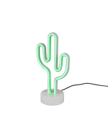 Cactus Διακοσμητικό Φωτιστικό Κάκτος Neon Μπαταρίας σε Πράσινο Χρώμα Trio Lighting R55220101