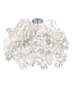 Leavy Μοντέρνα Πλαστική Πλαφονιέρα Οροφής με Ντουί E27 σε Λευκό χρώμα 70cm Trio Lighting R60463001