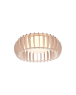 Monte Μοντέρνα Ξύλινη Πλαφονιέρα Οροφής με Ενσωματωμένο LED σε Μπεζ χρώμα 40cm Trio Lighting R62171130