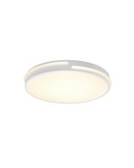 Tacoma Μοντέρνα Πλαστική Πλαφονιέρα Οροφής με Ενσωματωμένο LED σε Λευκό χρώμα 40cm Trio Lighting R62241131