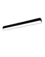 Asterion Μοντέρνα Μεταλλική Πλαφονιέρα Οροφής με Ενσωματωμένο LED σε Μαύρο χρώμα 118.5cm Trio Lighting R62451932