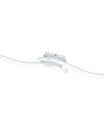 Μεταλλική Πλαφονιέρα Οροφής 56xH7cm LED SMD 5W 4000K 2x600lm Λευκό Ματ Trio Route Lighting R62472131