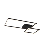 Πλαφονιέρα Οροφής 63cm Led SMD 25w 3000K 3000lm Black Mat Trio Lighting Padela R62642132