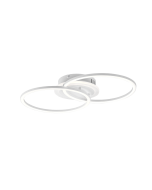 Venida Μοντέρνα Μεταλλική Πλαφονιέρα Οροφής με Ενσωματωμένο LED σε Λευκό χρώμα 30cm Trio Lighting R62783431