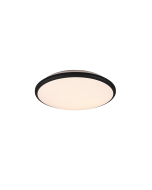 Limbus Μοντέρνα Πλαστική Πλαφονιέρα Οροφής με Ενσωματωμένο LED σε Μαύρο χρώμα 34.7cm Trio Lighting R67021132