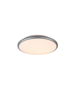 Limbus Μοντέρνα Πλαστική Πλαφονιέρα Οροφής με Ενσωματωμένο LED σε Γκρι χρώμα 34.7cm Trio Lighting R67021187