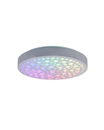 Πλαφονιέρα Οροφής Λευκό Ματ 40xH9cm LED 22w 2700-6000K RGBW 2500lm Remote Control Trio Lighting Chizu R67161131