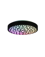 Chizu Μοντέρνα Πλαστική Πλαφονιέρα Οροφής με Ενσωματωμένο LED σε Μαύρο χρώμα Trio Lighting R67161132