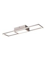 Rigido Μοντέρνα Μεταλλική Πλαφονιέρα Οροφής με Ενσωματωμένο LED σε Λευκό χρώμα 60cm Trio Lighting R67172107