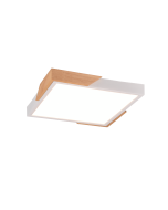 Πλαφονιέρα Οροφής Μοντέρνα Πλαστική με Ενσωματωμένο LED 20w 3000K 2400lm Λευκό χρώμα 31,5cm Trio Lighting Meta R67191131