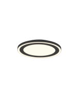 Πλαφονιέρα Οροφής Μοντέρνα Πλαστική 34cm LED 16w 3000K 2300lm Μαύρο Trio Lighting Carus R67223332