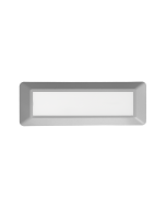 LED WALL RECTANGLE LUMINAIRE GREY 230V AC IP65 4W 3000K 290LM RA80 ACA SLIM31N