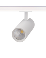 SAND WHITE LED TRACK LUMINAIRE 27W 3000K 1-PHASE 36° 3120LM 230V AC Ra80 Φ74*170MM 5YRS ACA SOLINE2730W2