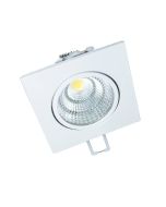 SQUARE WHITE MOV. LED SPOT 6W 3000K 410Lm COB 230V 60° Ra80 ACA THEROC630S