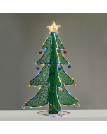 Δέντρο με Αστέρι 3D TINSEL FOLDABLE TREE WITH STAR 52 LED ΠΟΛΥΧΡΩΜΑ & ΘΕΡΜΟ ΑΣΤΕΡΙ 40*40*93cm IP44 5m ΚΑΛ ACA X05481533