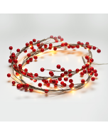 "CHRISTMAS WREATH" ΣΤΕΦΑΝΙ ΜΕ ΓΚΙ 30 MINI LED ΛΑΜΠΑΚ ΜΕ ΚΑΛΩΔΧΑΛΚΟΥ&ΜΠΑΤΑΡ.(3xAA)ΘΕΡΜΟ ΛΕΥΚΟ IP20 ACA X063011236