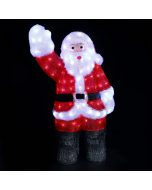 ACRYLIC WAVING SANTA 150 LED ΛΕΥΚΑ IP44 30*27*60cm  30cm ΚΑΛ. ACA X08150228