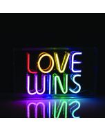 LOVE WINS 120 NEON LED ΛΑΜΠ USB ΚΑΛ 2m ΠΟΛΥΧΡΩΜΑ IP20 31*4,6*19cm 2m ΚΑΛ ACA X131203718