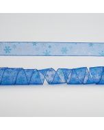 ΚΟΡΔΕΛΑ ΔΙΑΦΑΝΗ ΜΠΛΕ, ΜΕ ΧΙΟΝΟΝΙΦΑΔΕΣ, 6,35cm, 10Y Eurolamp 600-44970