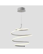 ARTE ILLUMINA SATURN ΦΩΤΙΣΤΙΚΟ ΚΡΕΜΑΣΤΟ ΣΤΡΟΓΓΥΛΟ LED 40W Φ430X1200 ΛΕΥΚΟ Eurolamp 144-15010