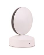 ARTE ILLUMINA ΦΩΤΙΣΤΙΚΟ ΤΟΙΧΟΥ ΣΤΡΟΓΓΥΛΟ LED 8W Φ110X120X165 3000K IP65 ΛΕΥΚΟ PLUS Eurolamp 145-20227