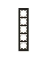 ΠΛΑΙΣΙΟ 5 ΘΕΣΕΩΝ ΜΑΥΡΟ ΓΥΑΛΙ Eurolamp 152-10894