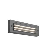 ΦΩΤΙΣΤΙΚΟ ΤΟΙΧΟΥ ΜΕ ΓΡΙΛΙΕΣ LED 6W 255X42X90 3CCT IP65 ΓΡΑΦΙΤΗΣ "SENARIO" ARTE ILLUMINA Eurolamp 145-52111