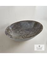 Νιπτήρας Μπάνιου Επιτραπέζιος 55x41xB16cm Marble Emperador Dark Fossil Mica DR55-523