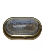 Χελώνα Επιτοίχια IP43 200x115xH100mm 1xE27 Ορείχαλκος Enjoy 4712