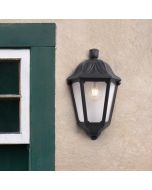 FUMAGALLI IESSE ΑΠΛΙΚΑ ΤΟΙΧΟΥ ΜΑΥΡΗ ΜΙΣΟ ΦΑΝΑΡΑΚΙ E27 350X220mm Eurolamp 145-26235