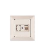 ΠΡΙΖΑ DATA CAT 6 RJ 45 MONH ΜΠΕΖ 152-16115