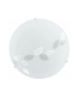 Eglo Mars Κλασική Γυάλινη Πλαφονιέρα Οροφής με Ντουί E27 σε Λευκό χρώμα 25cm 80264
