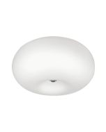 Eglo Optica Μοντέρνα Γυάλινη Πλαφονιέρα Οροφής με Ντουί E27 σε Λευκό χρώμα 35cm 86812