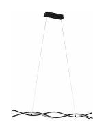 Eglo Lasana 3 Μοντέρνο Κρεμαστό Φωτιστικό Ράγα με Ενσωματωμένο LED σε Μαύρο Χρώμα 99317