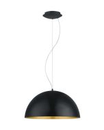 Eglo Gaetano Μοντέρνο Κρεμαστό Φωτιστικό Μονόφωτο Καμπάνα με Ντουί E27 σε Μαύρο Χρώμα 94936