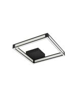Eglo Altaflor Μοντέρνα Μεταλλική Πλαφονιέρα Οροφής με Ενσωματωμένο LED σε Μαύρο χρώμα 31cm 99787