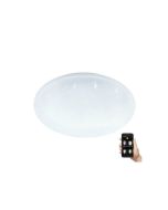 Eglo Totari Κλασική Μεταλλική Πλαφονιέρα Οροφής με Ενσωματωμένο LED σε Λευκό χρώμα 38cm 900001
