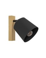 Eglo Cottoro Κλασικό Φωτιστικό Τοίχου με Ντουί E27 σε Μαύρο Χρώμα Πλάτους 22cm 900434