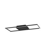 Eglo Calagrano-Z Μοντέρνα Μεταλλική Πλαφονιέρα Οροφής με Ενσωματωμένο LED σε Μαύρο χρώμα 64cm 900566