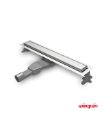 Κανάλι Ντους Γραμμικό Σιφώνι Flat Linear 40cm Wirquin Inox 304 FL400